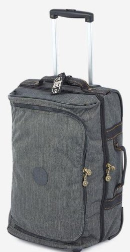 Kipling TEAGAN 39 л чемодан из нейлона на 2 колесах серый