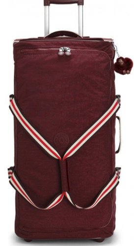Kipling TEAGAN 91 л чемодан из нейлона на 2 колесах красный