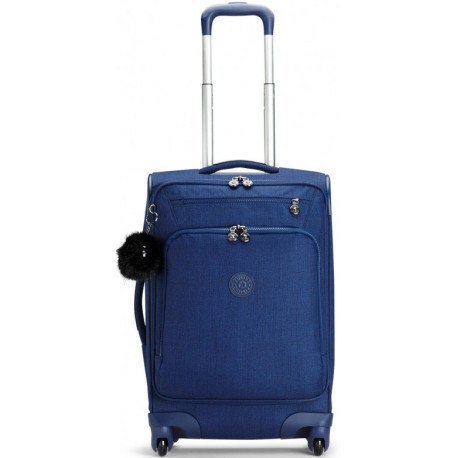 Kipling YOURI SPIN 33 л валіза з нейлону на 4 колесах синя