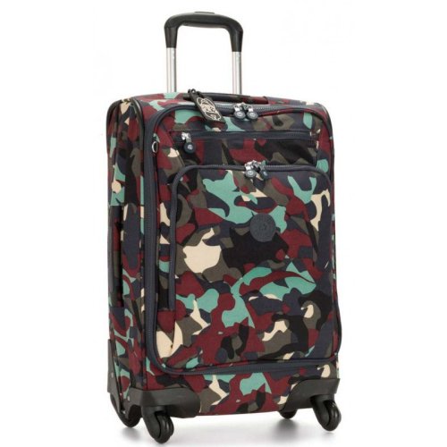 Kipling YOURI SPIN 33 л чемодан из нейлона на 4 колесах зленый