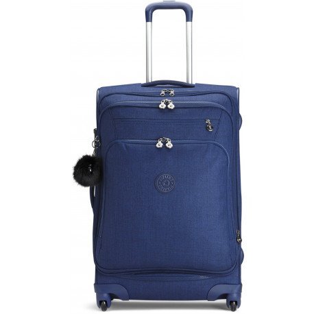 Kipling YOURI SPIN 71 л валіза з нейлону на 4 колесах синя