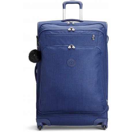 Kipling YOURI SPIN 99 л валіза з нейлону на 4 колесах синя