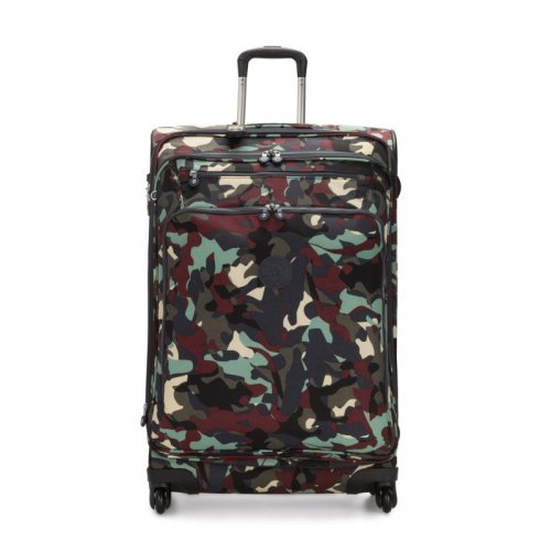 Kipling YOURI SPIN 99 л валіза з нейлону на 4 колесах зелена