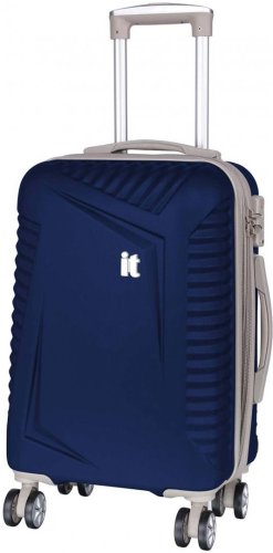 Компактный 4-х колесный чемодан 35/45 л IT Luggage Outlook Dress Blues Компактный 4-х колесный чемодан 35/45 л IT Luggage Outlook Dress Blues