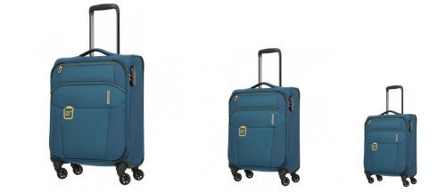 Комплект валіз з тканини Travelite GO на 4-х колесах Синій Комплект валіз з тканини Travelite GO на 4-х колесах Синій
