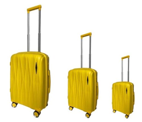Комплект валіз Madisson Snowball – 37 л, 63 л, 100 л Жовтий