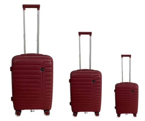 Комплект чемоданов Madisson Snowball 51203 из полипропилена Бордовый Комплект чемоданов Madisson Snowball 51203 из полипропилена Бордовый