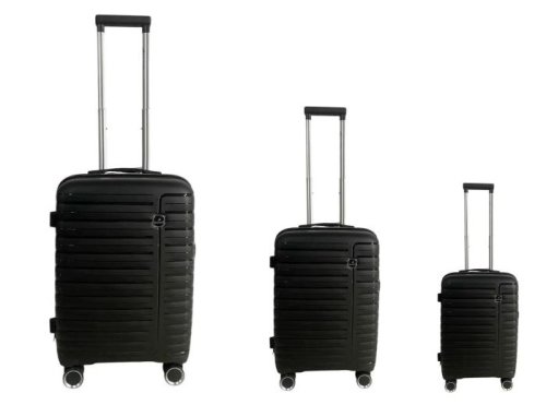 Комплект валіз Madisson Snowball 51203 з поліпропілену Чорний Комплект валіз Madisson Snowball 51203 з поліпропілену Чорний