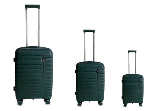 Комплект чемоданов Madisson Snowball 51203 из полипропилена Зеленый