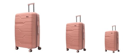Комплект чемоданов Milano Bag из полипропилена Розовый Комплект чемоданов Milano Bag из полипропилена Розовый