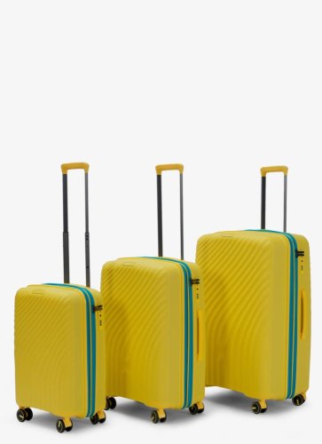 Комплект валіз V&amp;V Travel Urban з поліпропілену Жовтий