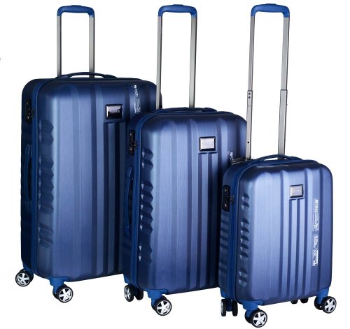 Комплект валіз з полікарбонату March Fly Blue