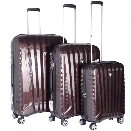Комплект премиум чемоданов Roncato UNO ZSL Premium carbon, красный Комплект премиум чемоданов Roncato UNO ZSL Premium carbon, красный