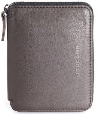Кошелёк кожаный Tucano Sicuro Premium Wallet (коричневый)