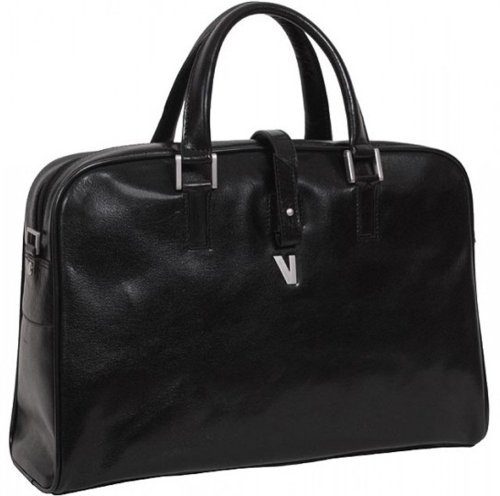 Кожаная деловая сумка Vip Collection Y 6589 Black