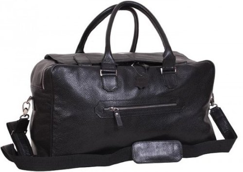 Шкіряна дорожня сумка 27 л Vip Collection 1605 Black Flotar