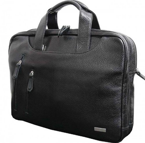 Кожаная сумка для ноутбука 15,6” Vip Collection 241 Black flotar