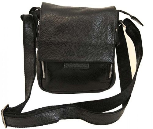 Кожаная сумка Vip Collection 1420 Black flotar