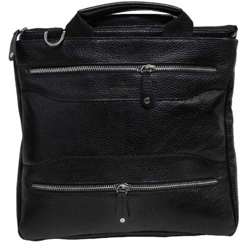 Шкіряна сумка Vip Collection 1422 Black flotar