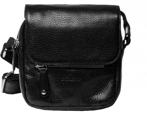 Шкіряна сумка Vip Collection 1423 Black flotar