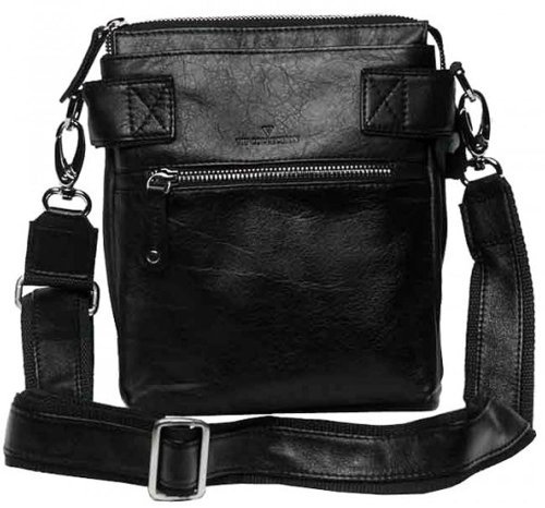 Шкіряна сумка Vip Collection 1424 Black flotar