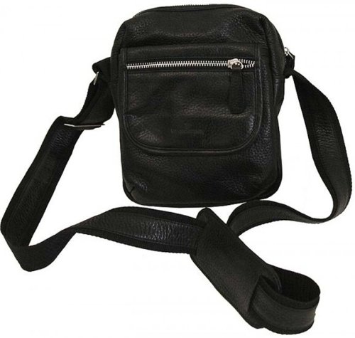 Шкіряна сумка Vip Collection 1429 Black flotar