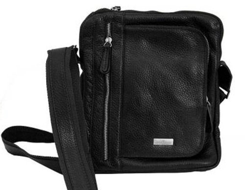 Шкіряна сумка Vip Collection 1430 Black flotar
