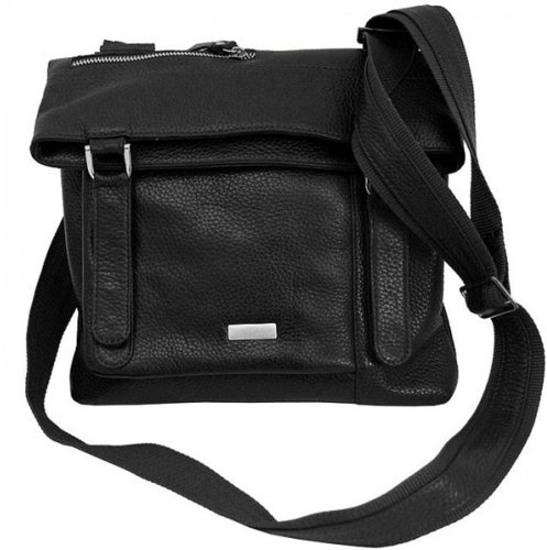 Шкіряна сумка Vip Collection 1432 Black flotar