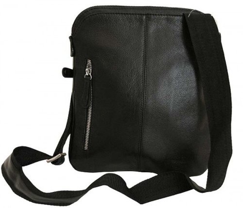 Шкіряна сумка Vip Collection 1440 Black flotar