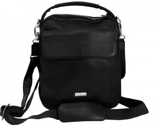 Шкіряна сумка Vip Collection 1444 Black flotar