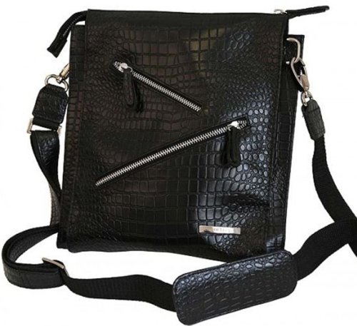 Шкіряна сумка Vip Collection 1445 Black croco
