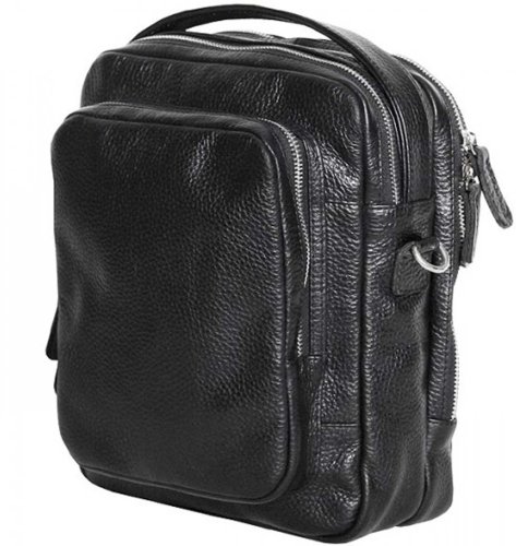 Кожаная сумка Vip Collection 1449 Black flotar