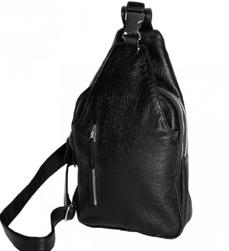 Шкіряна сумка Vip Collection 1451 Black flotar