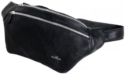 Шкіряна сумка Vip Collection 1452 Black flotar