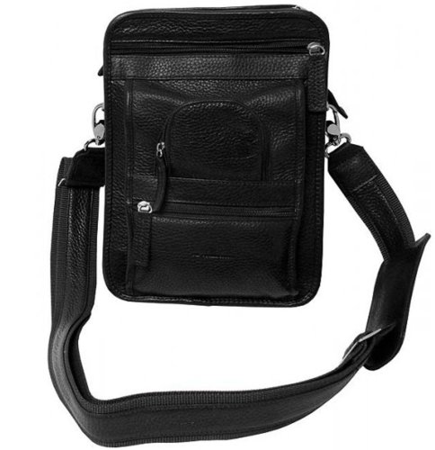 Шкіряна сумка Vip Collection 2719 Black flotar