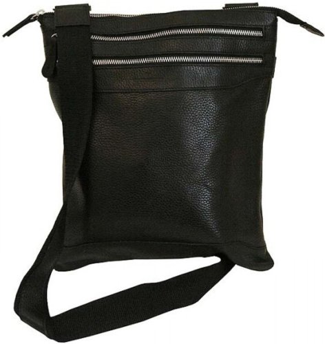 Кожаная сумка Vip Collection 296 Black flotar Кожаная сумка Vip Collection 296 Black flotar