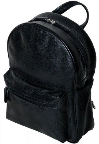 Шкіряний міський рюкзак 7 л Vip Collection 1610 Black Dolaro