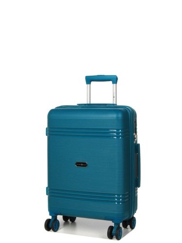 Маленький авиа чемодан Snowball Mini XS – 25 л, 2,3 кг со съемными колесами Синий
