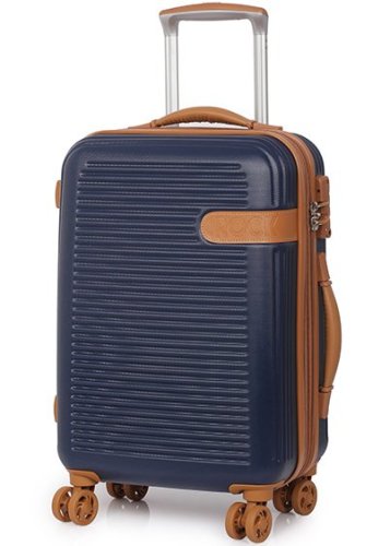 Маленький чемодан 35.5/45.5 л Rock Valiant Navy Blue Hardshell Expandable (S)