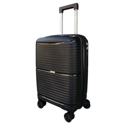 Маленький чемодан для ручной клади Carbon – 40 / 48 л, 2,6 кг Черный