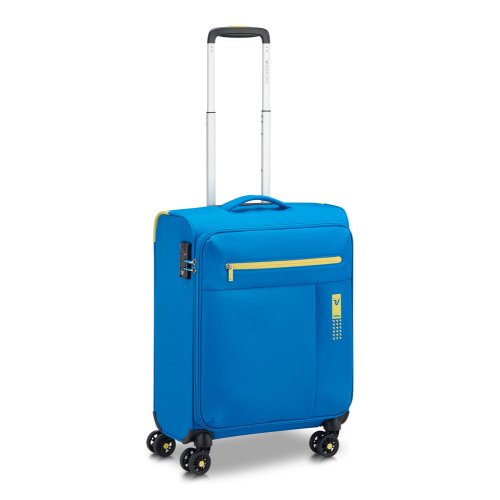 Маленький ультралегкий чемодан ручная кладь Roncato Lite Soft – 42 л, 1,7 кг Голубой