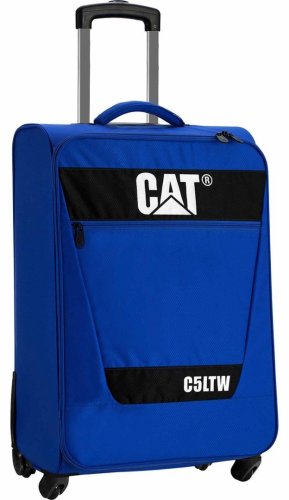Мала 4-х колісна валіза 30 л CAT C5LTW, синій