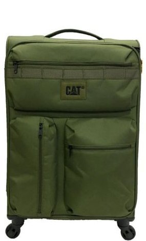 Мала 4-х колісна валіза 38,5л CAT Combat Visiflash, темно-зелений