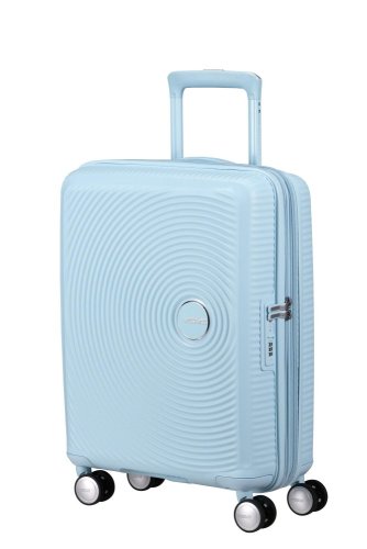 Мала валіза American Tourister Soundbox ручна поклажа – 35,5 / 41 л, 2,6 кг Блакитна