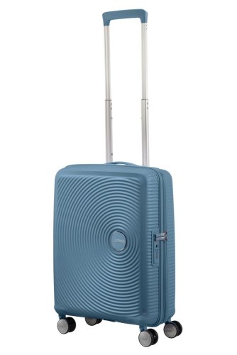Мала валіза American Tourister Soundbox ручна поклажа – 35,5 / 41 л, 2,6 кг Блакитна