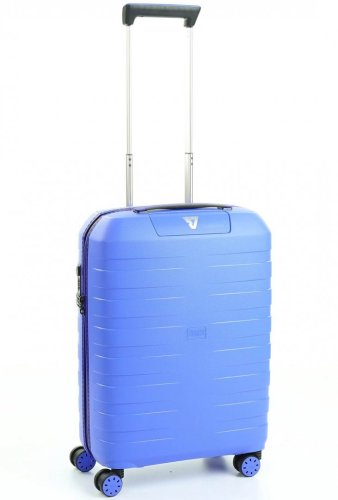 Малый чемодан из гибкого полипропилена 41 л Roncato Box 2.0 Sky blue