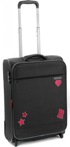 Мала валіза на 2-х колесах 42/48 л Roncato Fresh Black/pink