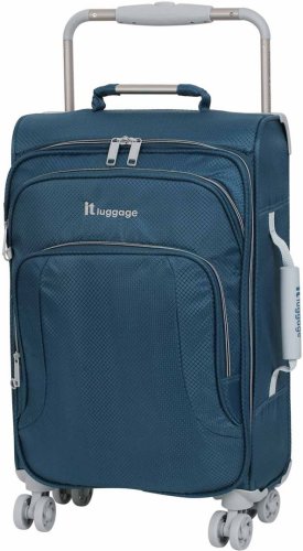 Мала валіза на 4-х колесах 31 л IT Luggage NEW YORK Blue Ashes