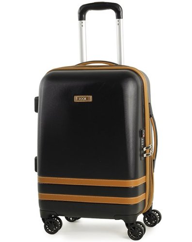 Мала валіза на 4-х колесах 35 л Rock Valence Black Hardshell (S)