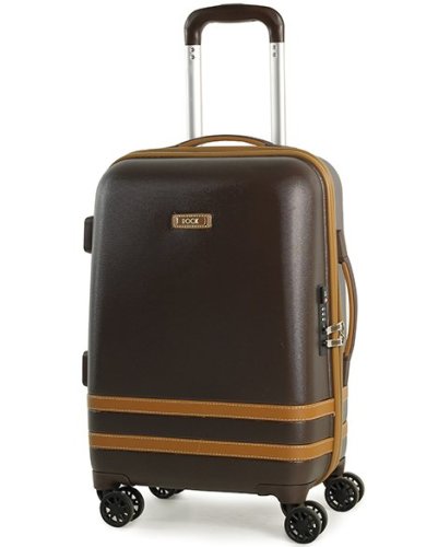 Мала валіза на 4-х колесах 35 л Rock Valence Brown Hardshell (S) Мала валіза на 4-х колесах 35 л Rock Valence Brown Hardshell (S)